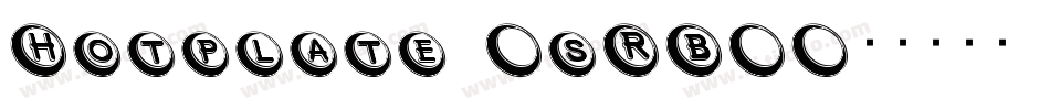 Hotplate (sRB)字体转换